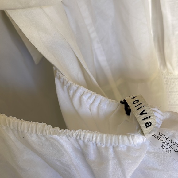 Alice + Olivia Rowen tiered tie back cotton/silk blend dress - Picture 10 of 12